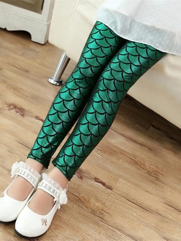 Legging Sirène Fille Leggings Helanke-Srbija.com 2 Ans Vert