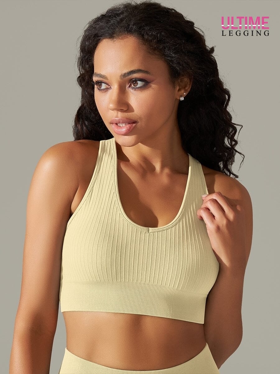 Brassière Sport Anti Choc - Ultime-Legging Soutien-gorge sport Helanke-Srbija.com sa Beige 