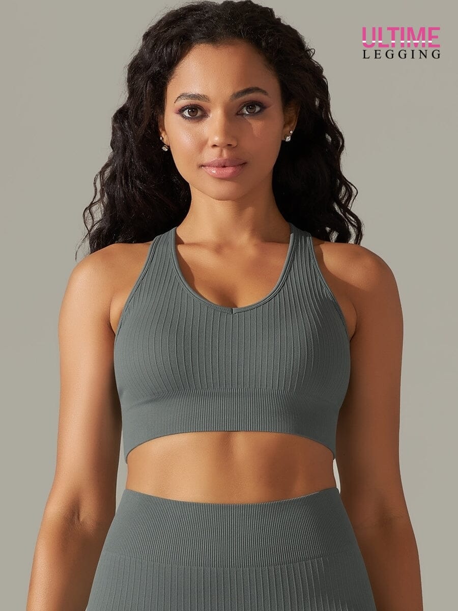 Brassière Sport Anti Choc - Ultime-Legging Soutien-gorge sport Helanke-Srbija.com sa Gris 