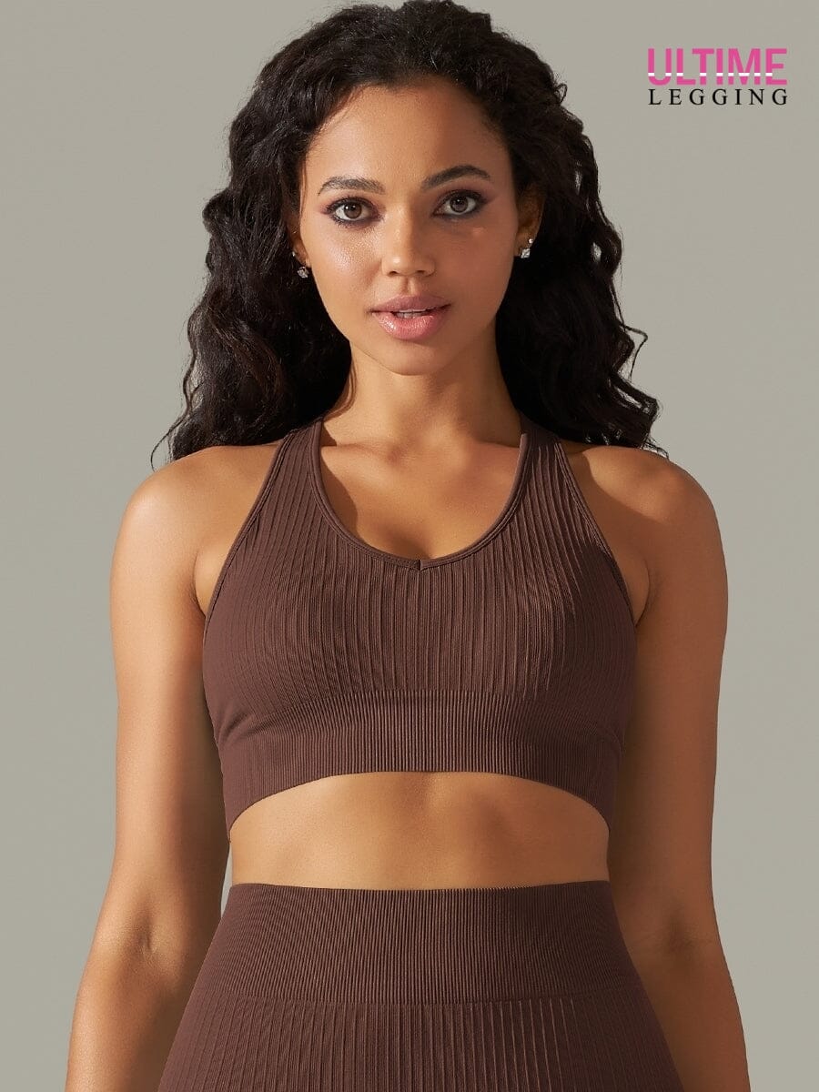 Brassière Sport Anti Choc - Ultime-Legging Soutien-gorge sport Helanke-Srbija.com sa Marron 