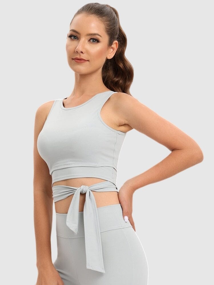 Brassière Sport Croisée Devant Brassière Helanke-Srbija.com sa Gris 