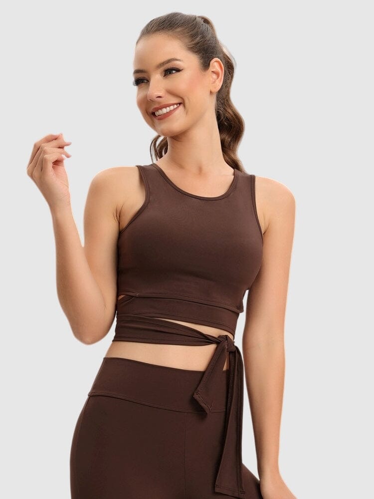 Brassière Sport Croisée Devant Brassière Helanke-Srbija.com sa Marron 