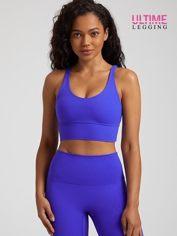 Brassière Sport Dos Croisé - Ultime-Legging Brassière Helanke-Srbija.com sa Bleu 