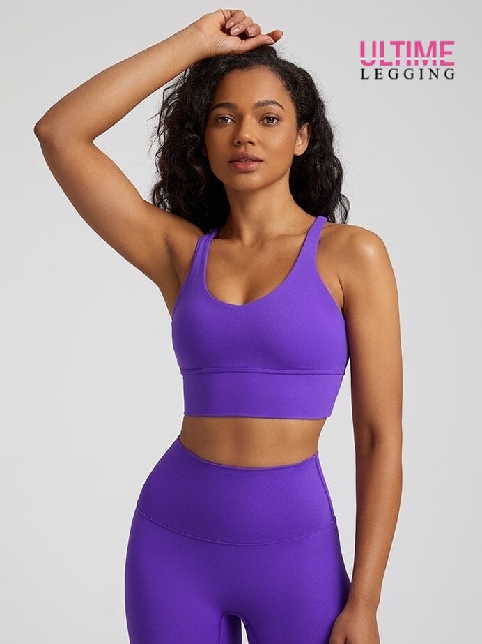 Brassière Sport Dos Croisé - Ultime-Legging Brassière Helanke-Srbija.com sa Violet 