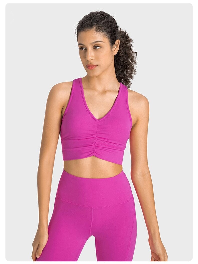 Brassière Sport Dos Nageur Push Up Brassière Helanke-Srbija.com XS Fuchsia 