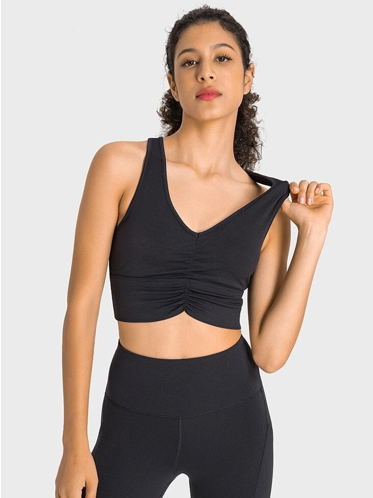 Brassière Sport Dos Nageur Push Up Brassière Helanke-Srbija.com XS Noir 