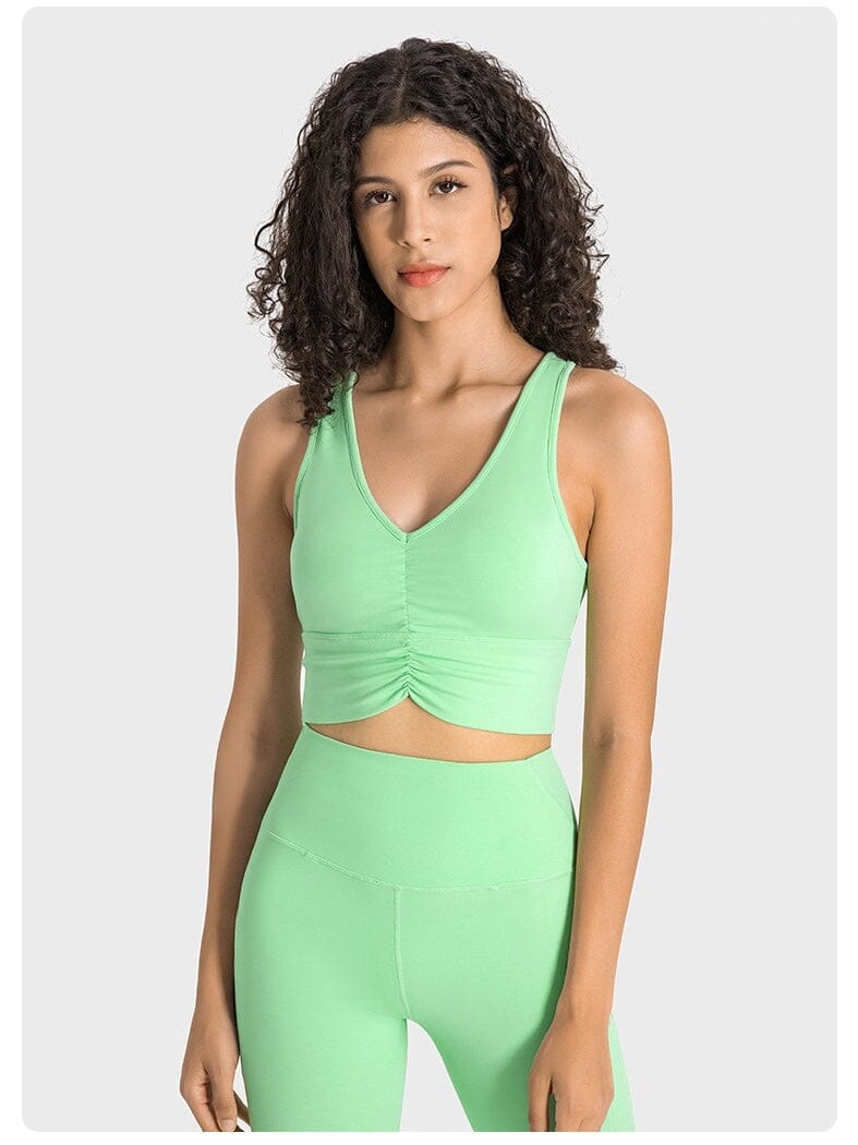 Brassière Sport Dos Nageur Push Up Brassière Helanke-Srbija.com XS Vert 
