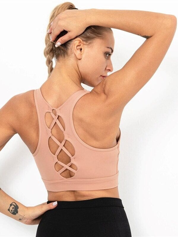 Brassière Sport Dos Nageur Soutien-gorge sport Helanke-Srbija.com : Legging Femme | Vêtements de Sport sa Rose 