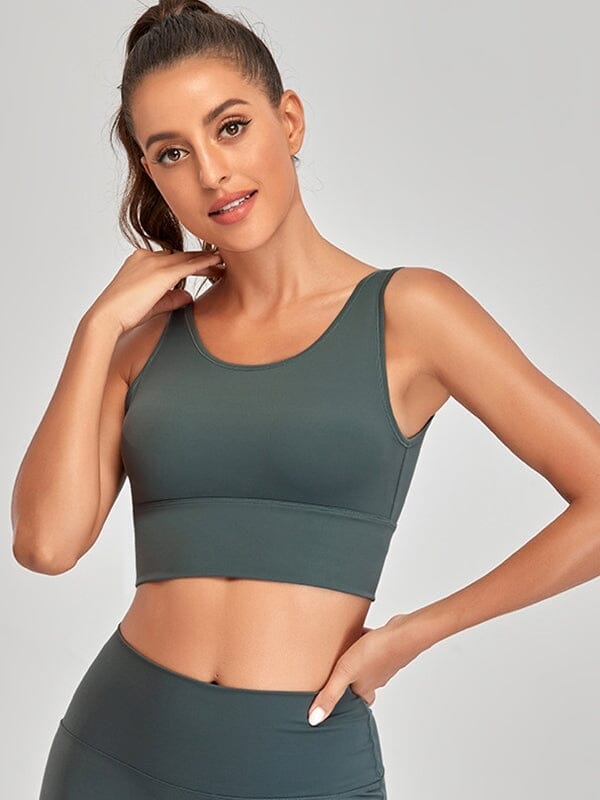 Brassière Sport Maintien Medium Soutien-gorge sport Helanke-Srbija.com sa Vert grisé 