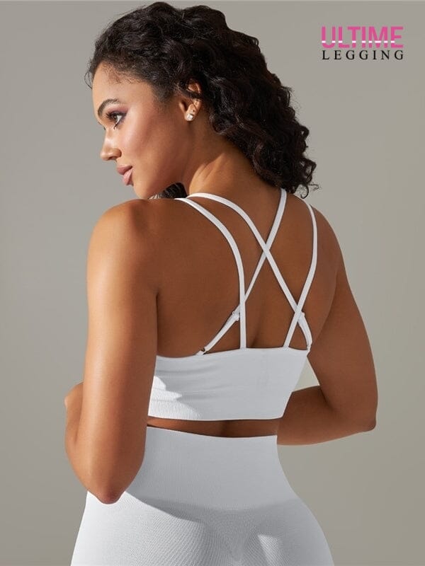 Brassière Sport Maintien Renforcé - Ultime-Legging Brassière Helanke-Srbija.com sa Blanc 