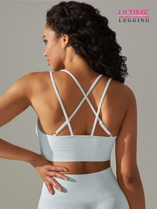 Brassière Sport Maintien Renforcé - Ultime-Legging Brassière Helanke-Srbija.com sa Blanc glacier 