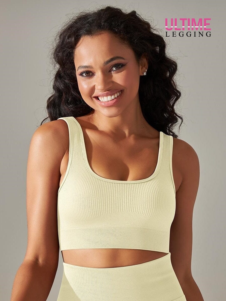 Brassière Sport Plissée - Ultime-Legging Brassière Helanke-Srbija.com sa Beige 