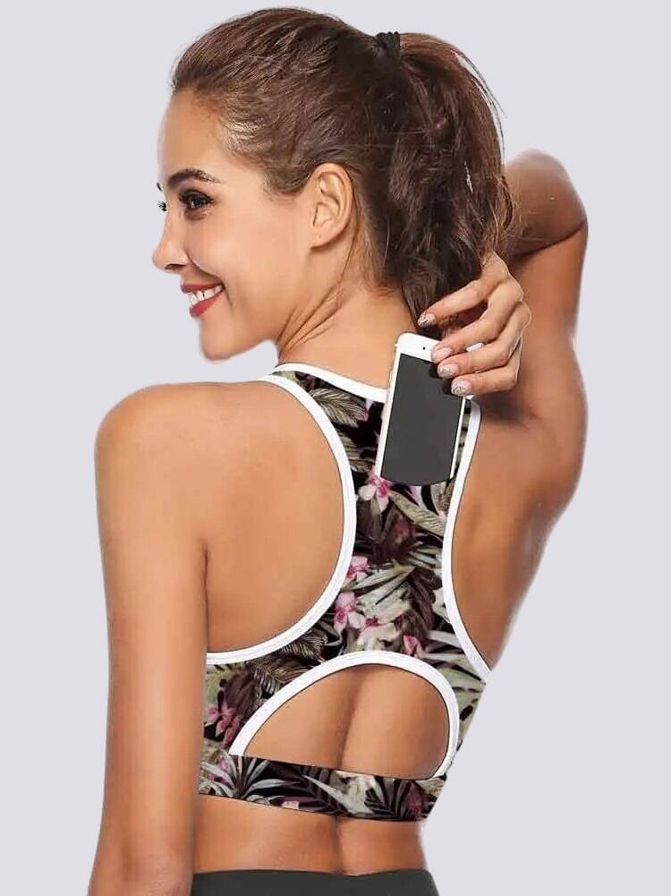 Brassière Sport Poche Brassière Helanke-Srbija.com sa Fleurs A 