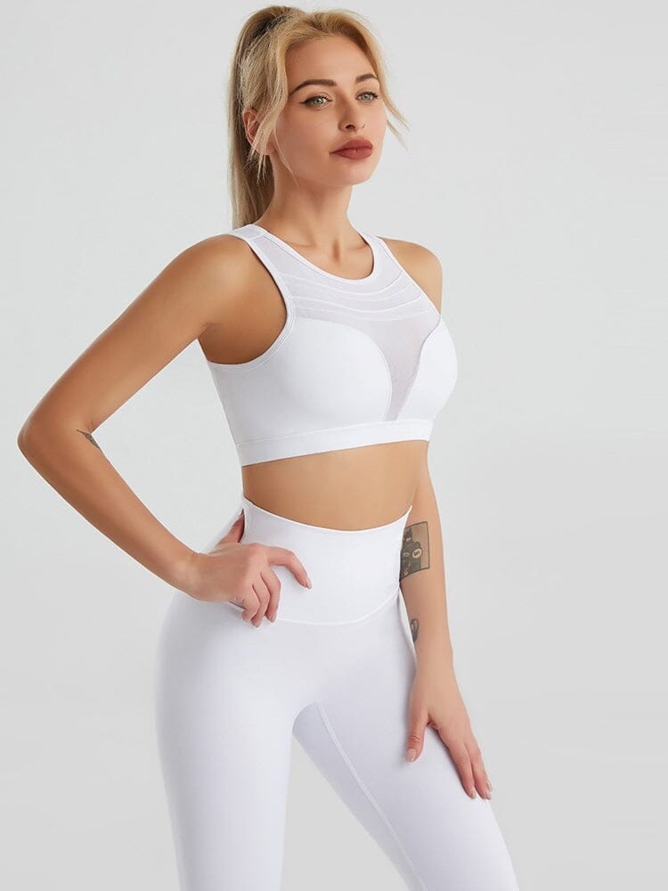Brassière Sport Transparence Maille Brassière Helanke-Srbija.com sa Blanc 