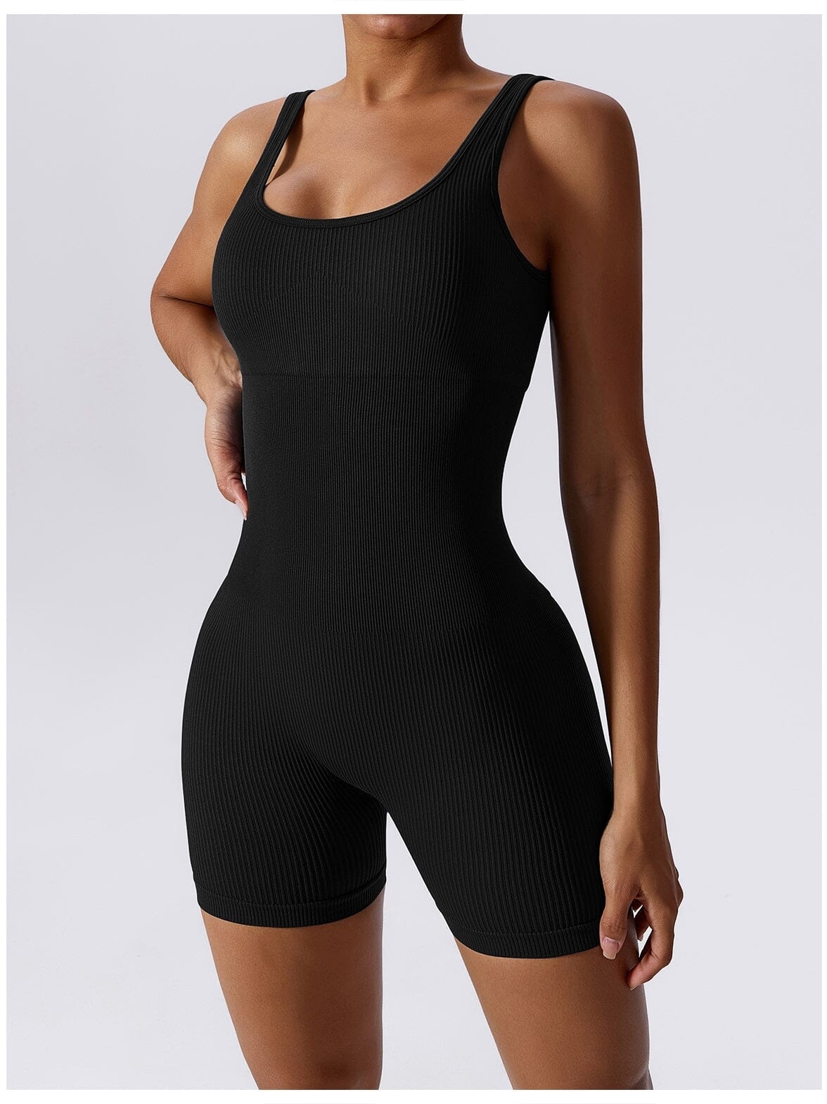 Combinaison Short Fitness Combinaison sport Helanke-Srbija.com sa Noir 