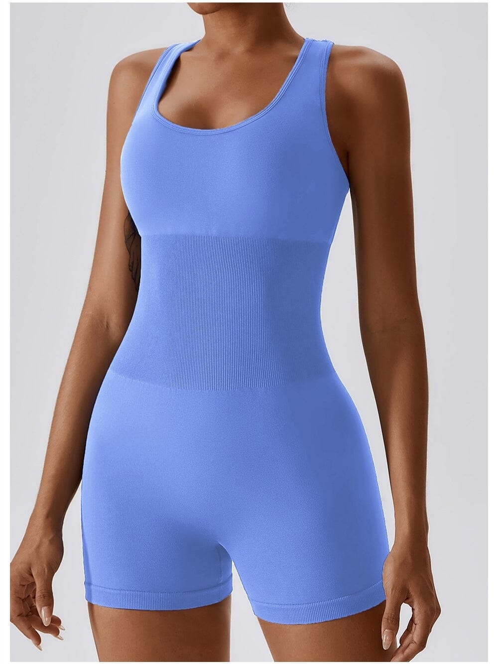 Combinaison Short Moulante Sport Combinaison sport Helanke-Srbija.com sa Bleu ciel 