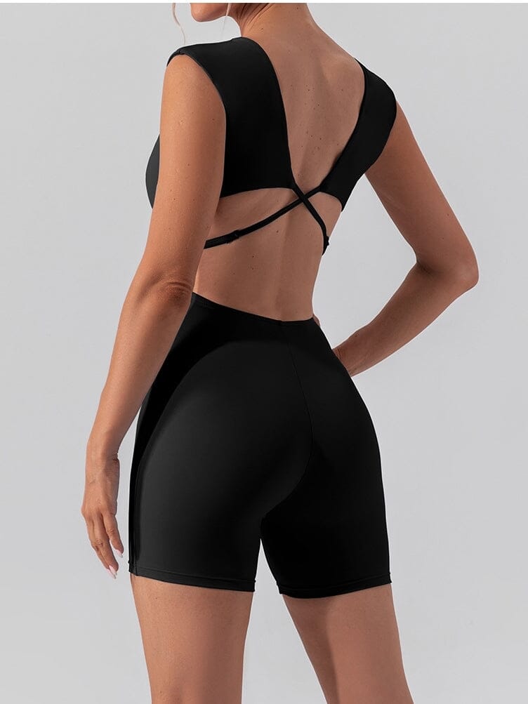Combinaison Sport Bretelles Croisées Combinaison sport Helanke-Srbija.com sa Noir 