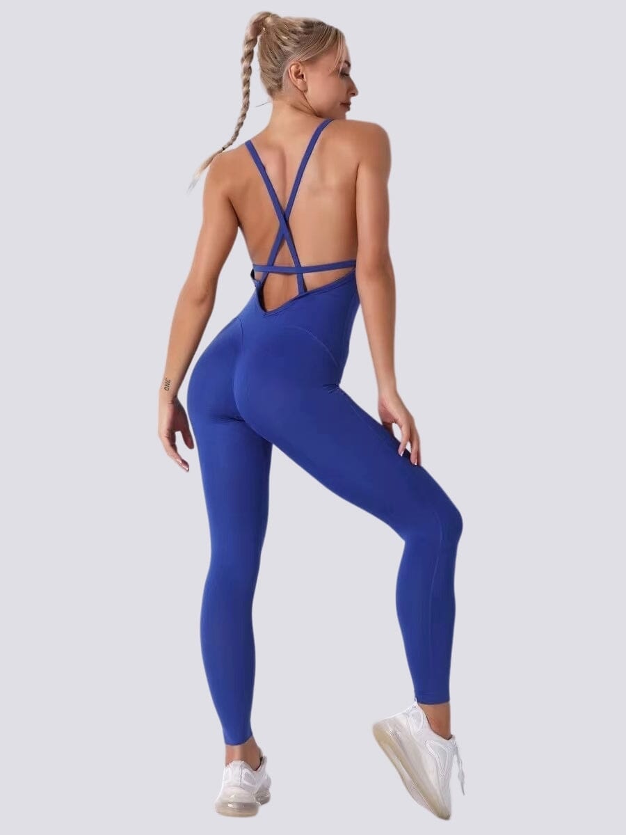 Combinaison Sport Sculptante Combinaison sport Ultime-Legging sa Bleu 