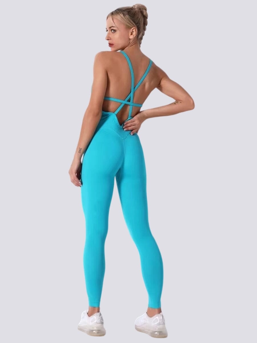 Combinaison Sport Sculptante Combinaison sport Ultime-Legging sa Bleu ciel 
