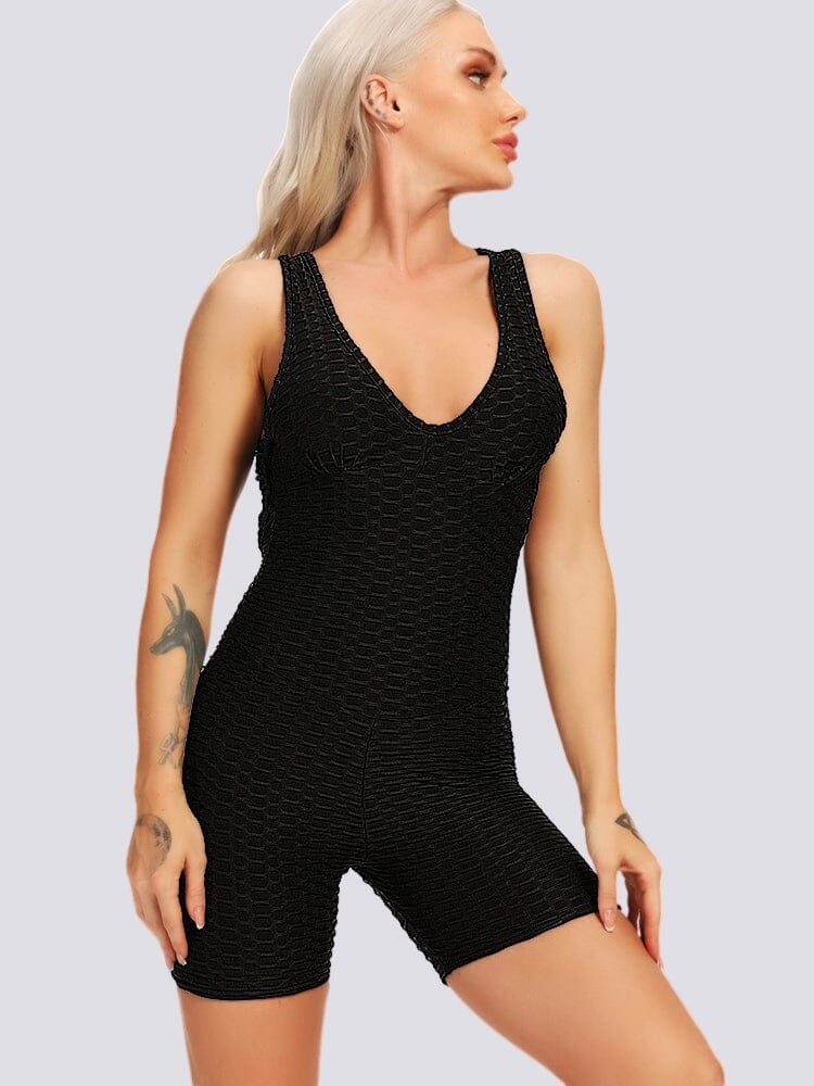 Combinaison Sport Short Anti Cellulite Combinaison sport Helanke-Srbija.com sa Noir 