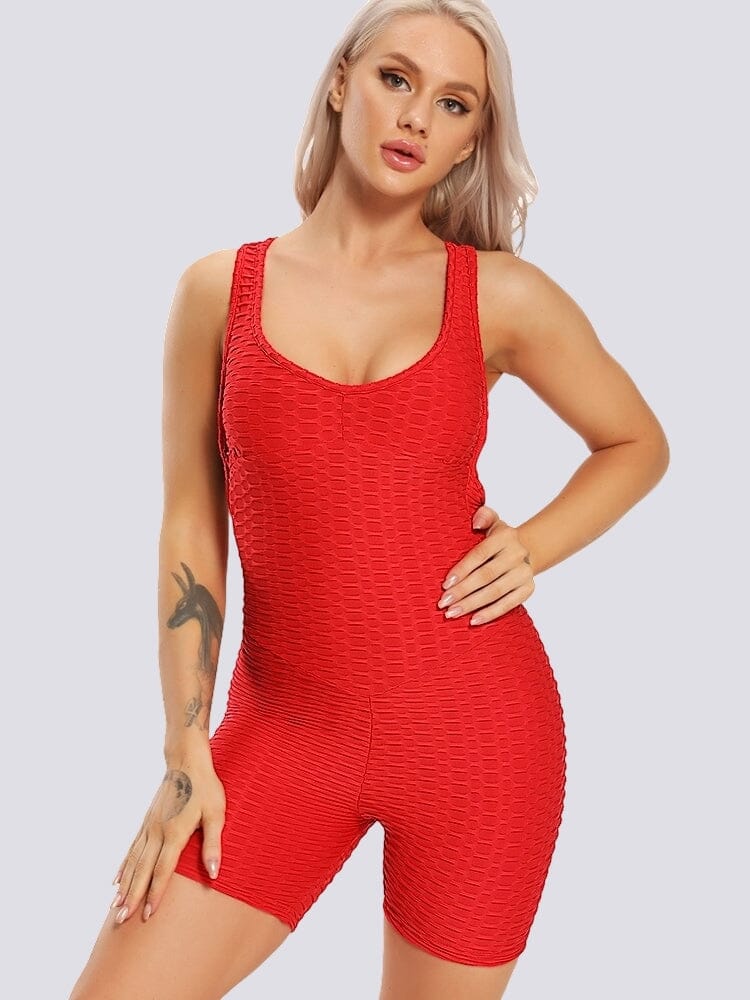 Combinaison Sport Short Anti Cellulite Combinaison sport Helanke-Srbija.com sa Rouge 