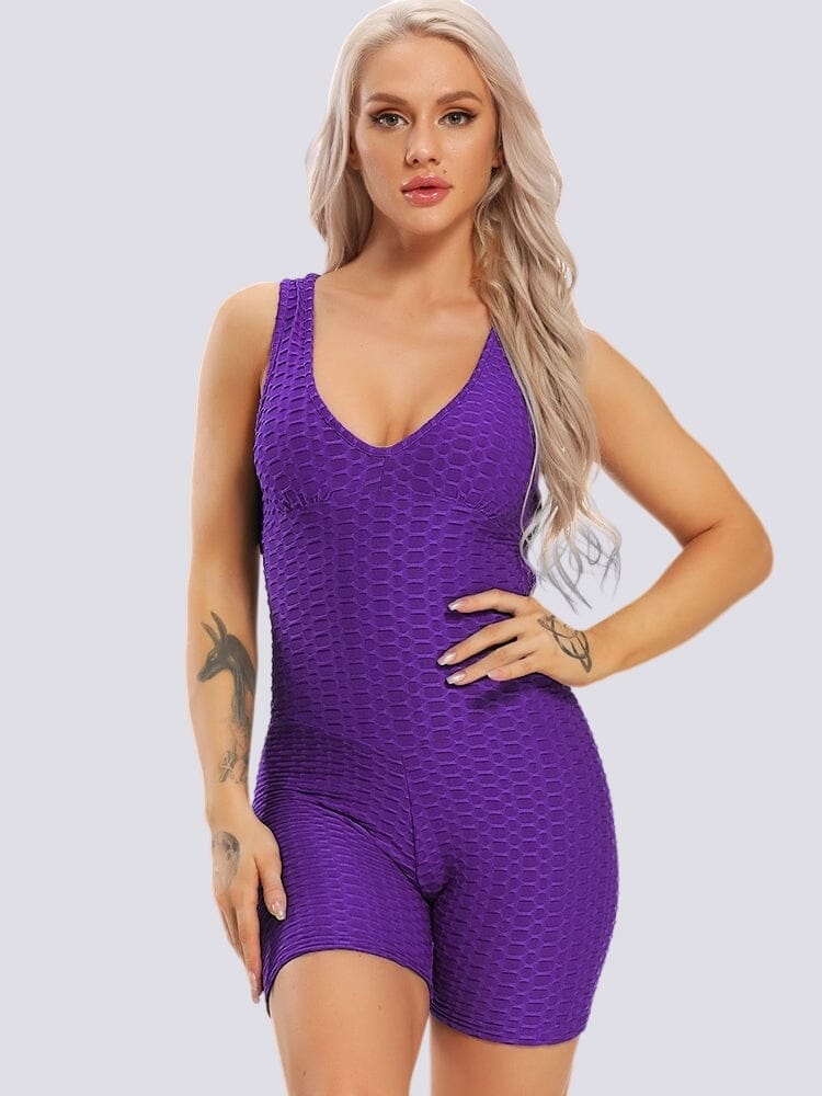 Combinaison Sport Short Anti Cellulite Combinaison sport Helanke-Srbija.com sa Violet 