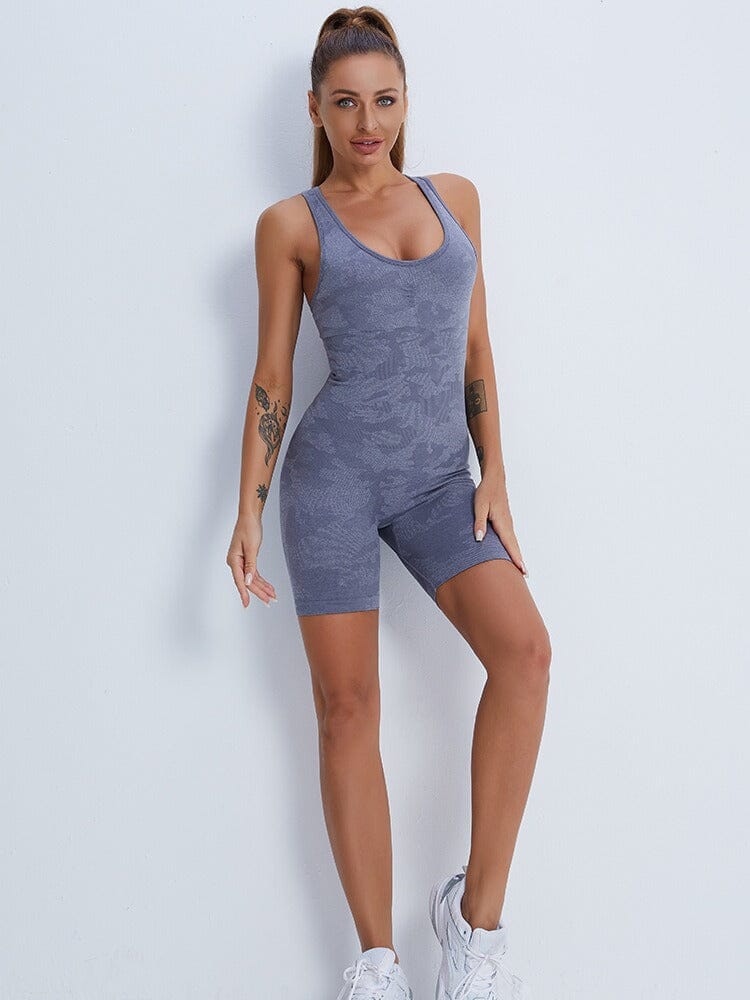 Combinaison Sport Short Push Up Combinaison sport Helanke-Srbija.com sa Gris 