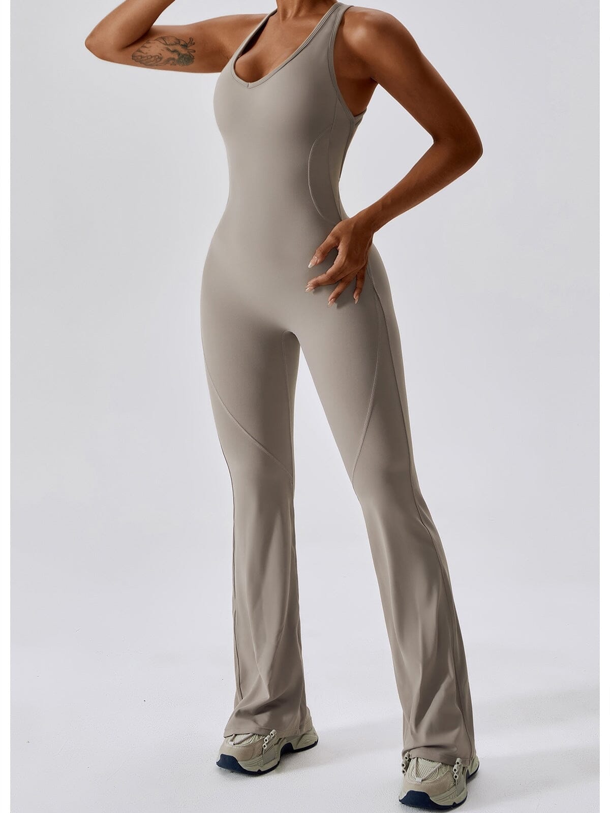 Combinaison Yoga Ample Combinaison sport Helanke-Srbija.com sa Kaki grisé 