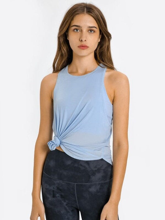 Débardeur Sport Dos Ouvert T-Shirt Helanke-Srbija.com : Legging Femme | Vêtements de Sport XS Bleu 