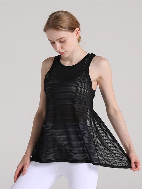 Débardeur Sport Transparent T-Shirt Helanke-Srbija.com sa Noir 