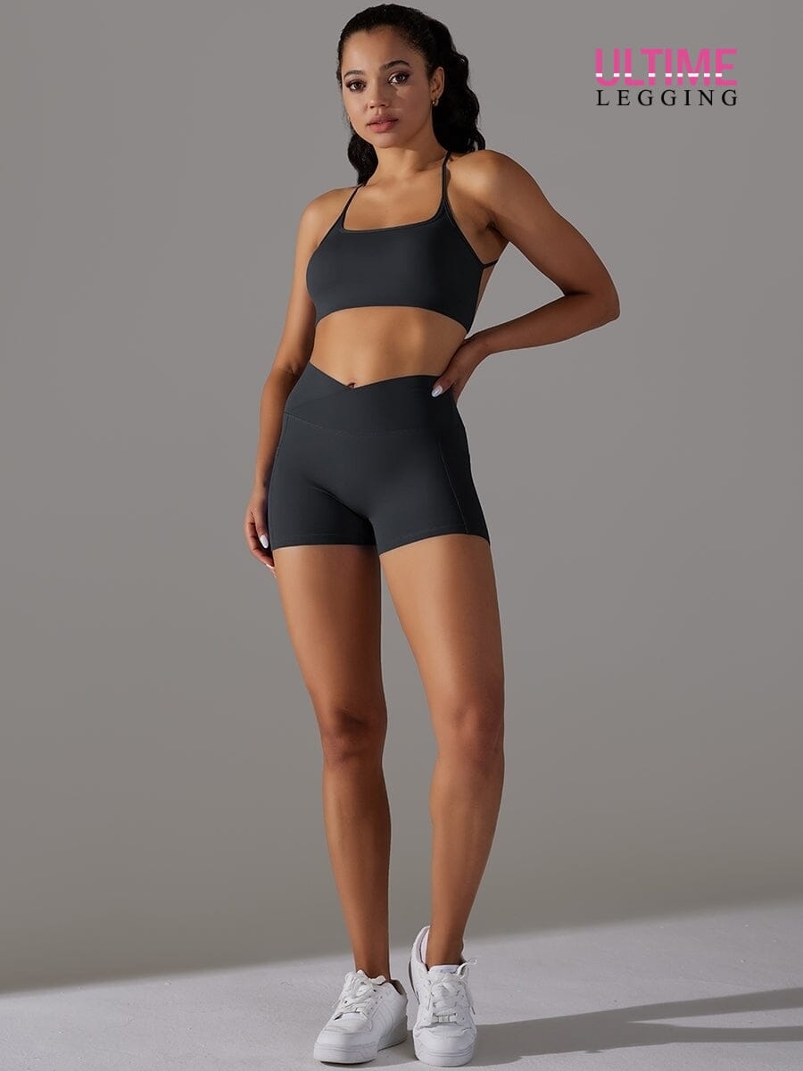 Ensemble Fitness Push Up - Ultime-Legging Ensemble Sport Helanke-Srbija.com XS Noir 