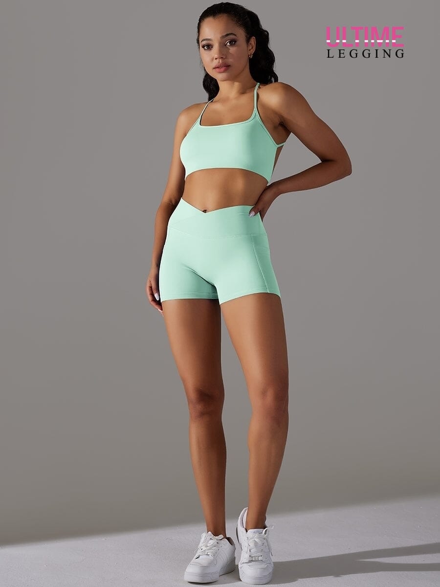 Ensemble Fitness Push Up - Ultime-Legging Ensemble Sport Helanke-Srbija.com XS Vert 