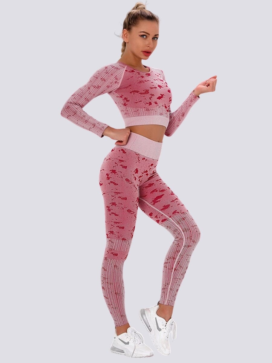 Ensemble Legging et Crop Top - Sport Ensemble Sport Helanke-Srbija.com XS Rose 