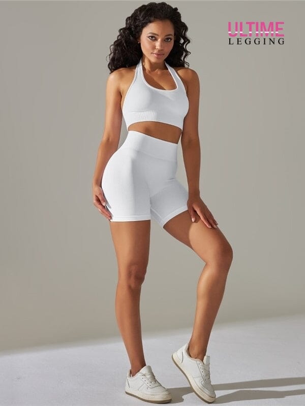 Ensemble Sans Couture Sport - Ultime-Legging Ensemble Sport Helanke-Srbija.com sa Blanc 