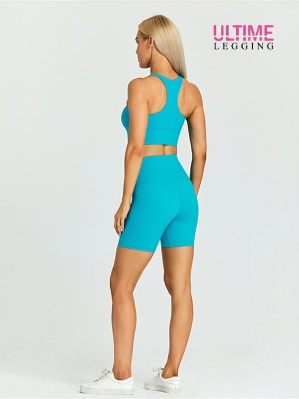 Ensemble Short Fitness - Ultime-Legging Ensemble Sport Helanke-Srbija.com sa Bleu ciel 