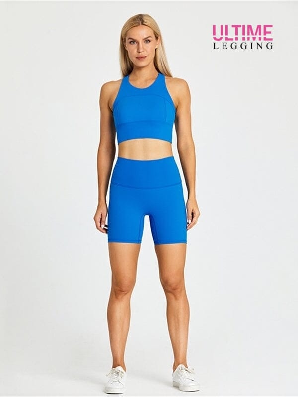 Ensemble Short Fitness - Ultime-Legging Ensemble Sport Helanke-Srbija.com sa Bleu clair 