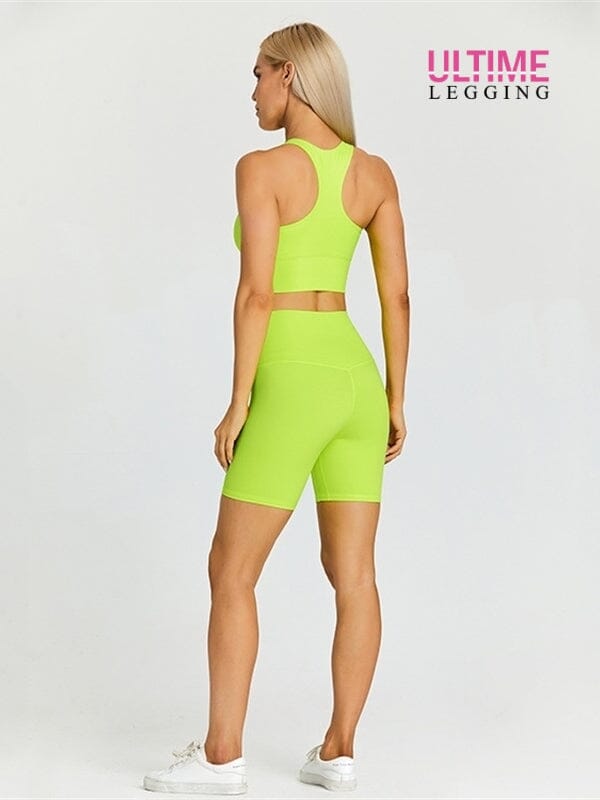 Ensemble Short Fitness - Ultime-Legging Ensemble Sport Helanke-Srbija.com sa Jaune fluo 