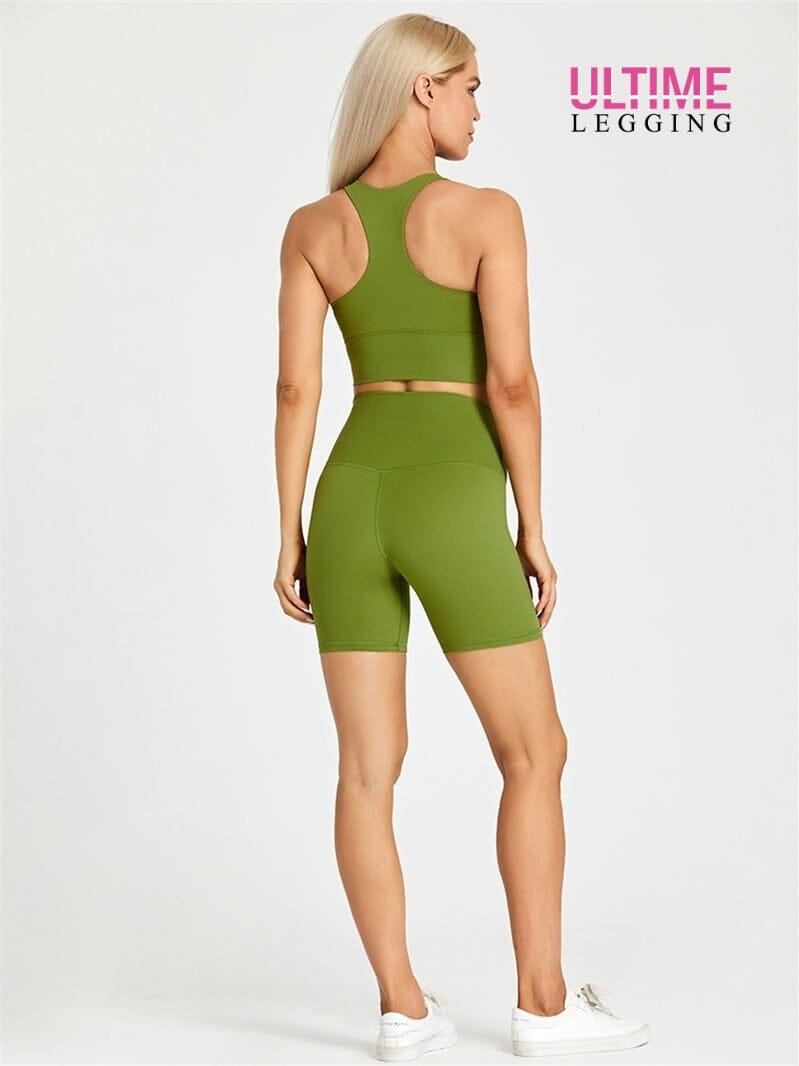 Ensemble Short Fitness - Ultime-Legging Ensemble Sport Helanke-Srbija.com sa Olive 