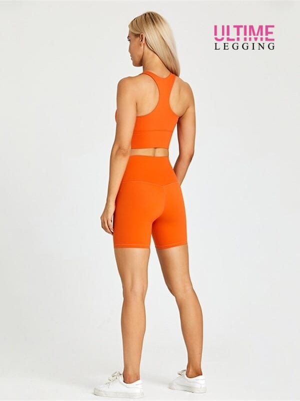 Ensemble Short Fitness - Ultime-Legging Ensemble Sport Helanke-Srbija.com sa Orange 