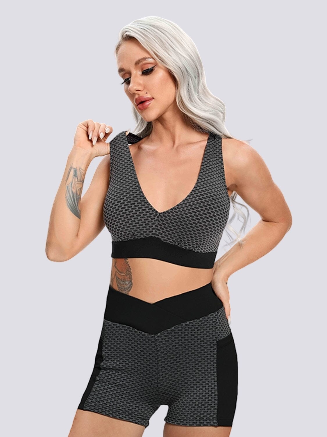 Ensemble Short Sport - Push Up Ensemble Sport Helanke-Srbija.com sa Noir 