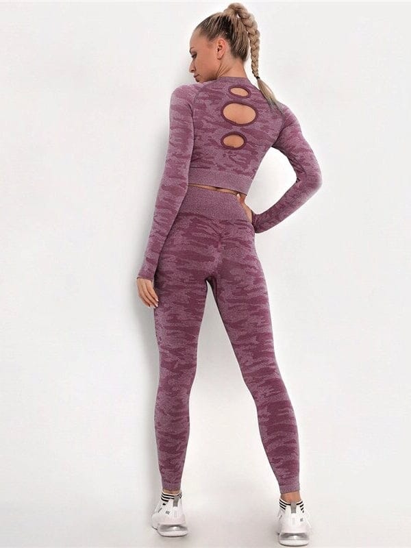 Ensemble Sport Camouflage Legging et Crop Top Ensemble Sport Helanke-Srbija.com : Legging Femme | Vêtements de Sport sa Bordeaux 