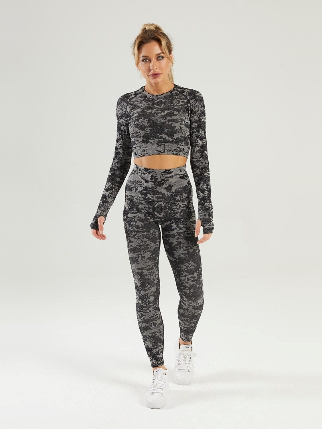 Ensemble Sport Camouflage Sans Couture Ensemble Sport Helanke-Srbija.com : Legging Femme | Vêtements de Sport sa Noir 