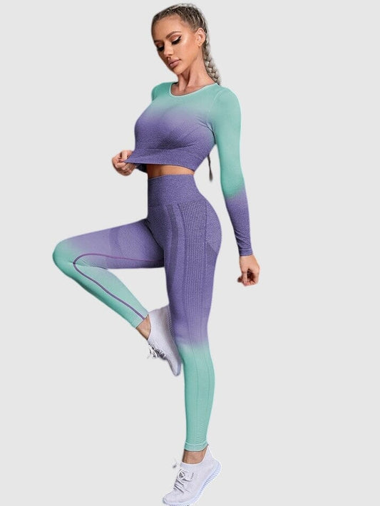 Ensemble Sport Dégradé - QueenFit Ensemble Sport Helanke-Srbija.com : Legging Femme | Vêtements de Sport sa Violet 