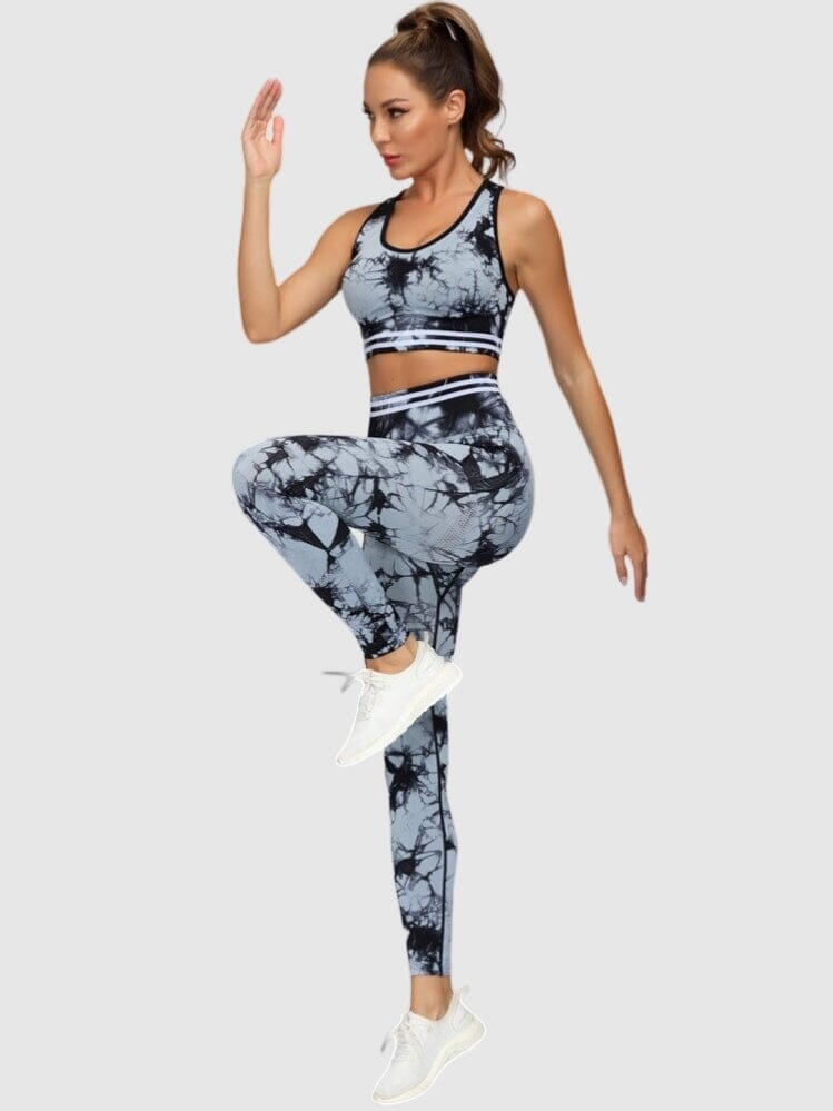 Ensemble Sport Imprimé Sans Couture Ensemble Sport Helanke-Srbija.com : Legging Femme | Vêtements de Sport sa Noir 