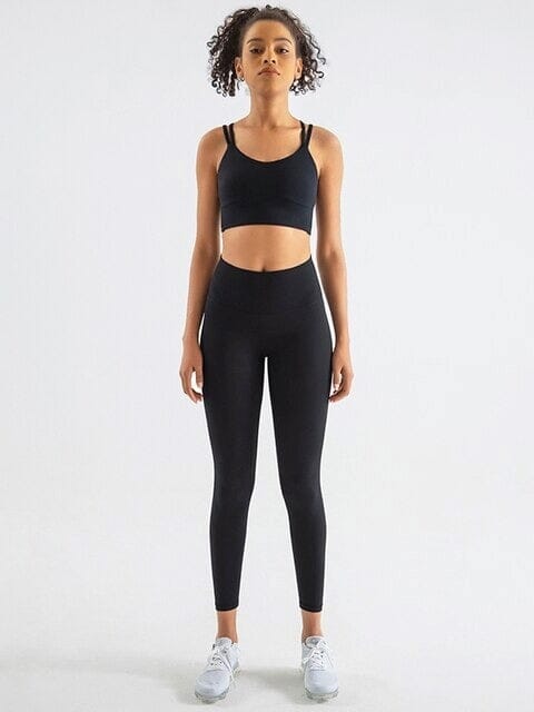 Ensemble Sport Legging et Brassière Ensemble Sport Helanke-Srbija.com : Legging Femme | Vêtements de Sport sa Noir 