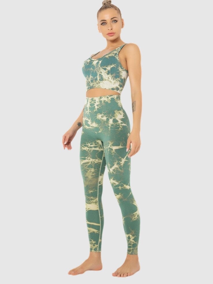Ensemble Sport Legging Galbant - Electric Ensemble Sport Helanke-Srbija.com sa Vert 
