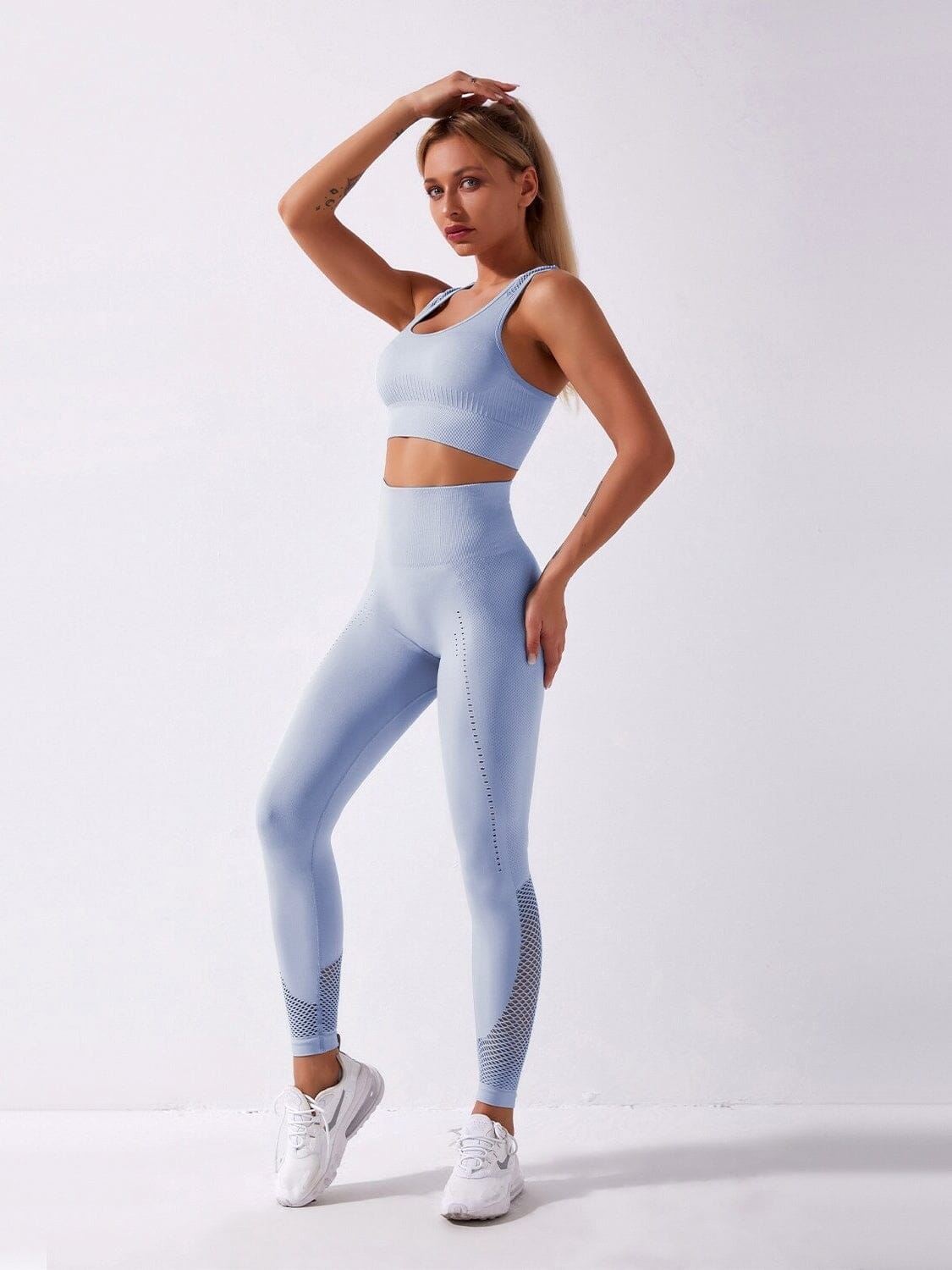 Ensemble Sport Maille Sans Couture Ensemble Sport Helanke-Srbija.com : Legging Femme | Vêtements de Sport sa Bleu 