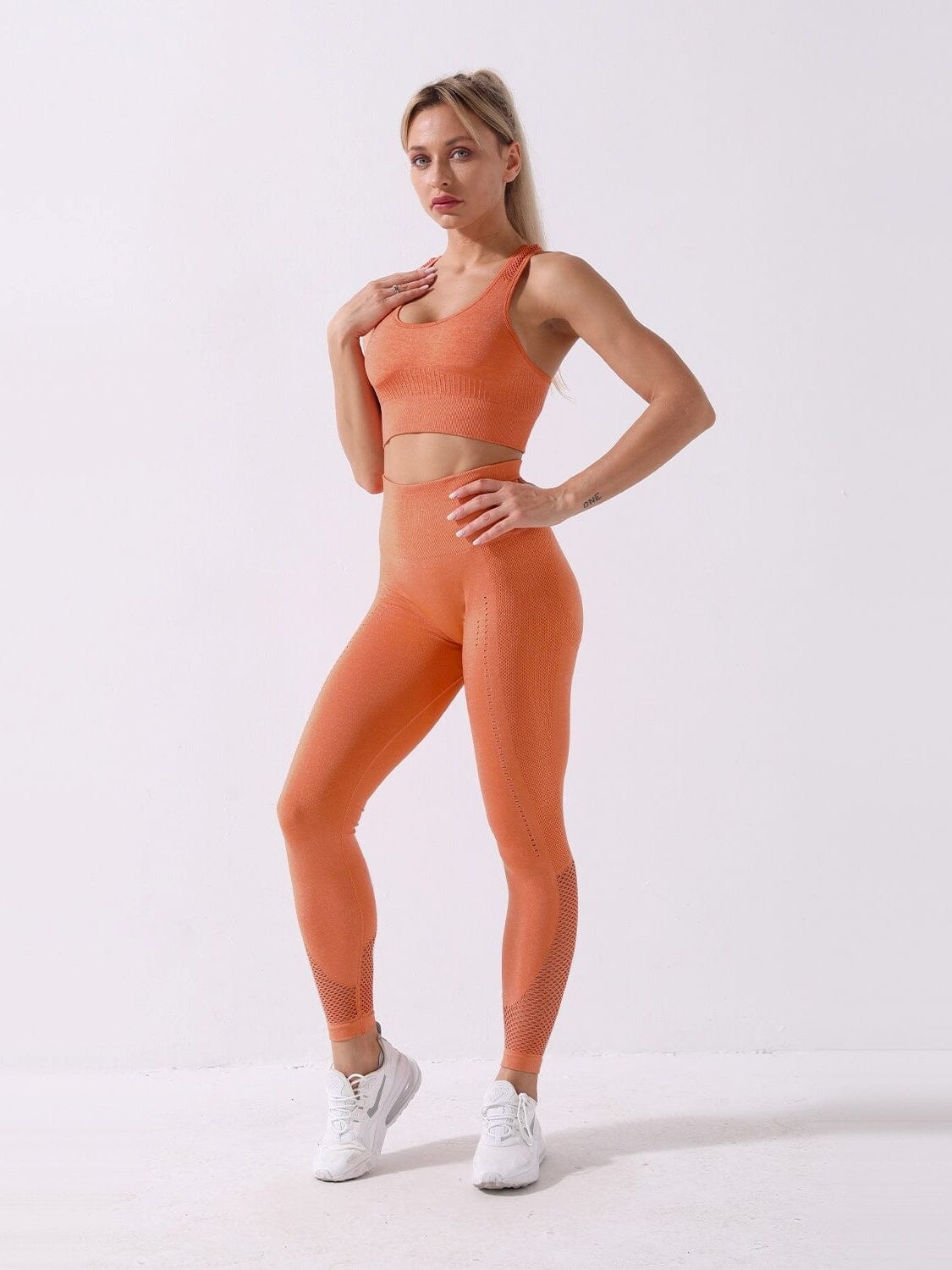 Ensemble Sport Maille Sans Couture Ensemble Sport Helanke-Srbija.com : Legging Femme | Vêtements de Sport sa Orange 