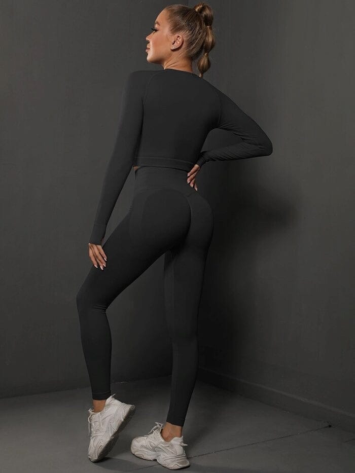 Ensemble Sport Push Up, Legging et Crop Top Ensemble Sport Helanke-Srbija.com : Legging Femme | Vêtements de Sport sa Noir 
