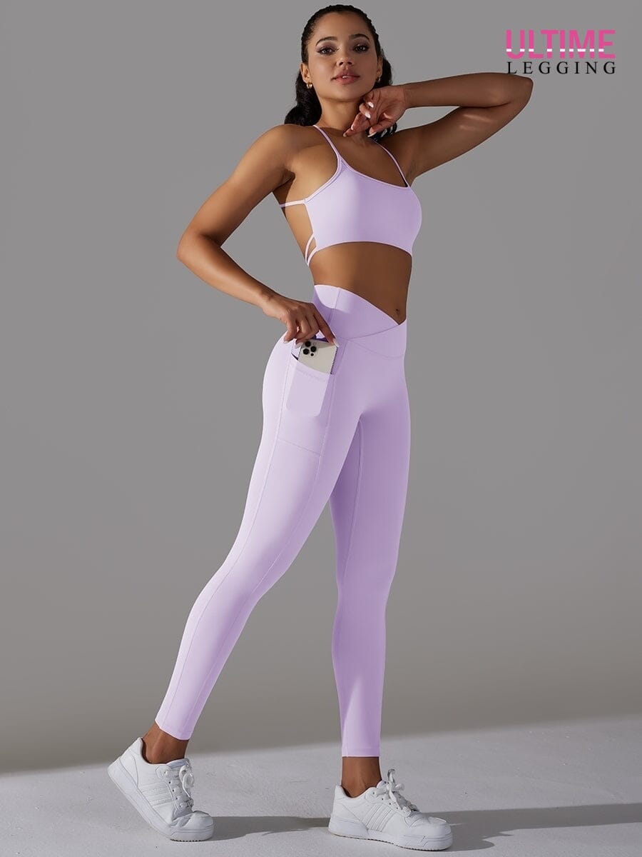 Ensemble Sport Push Up Poches - Fusion - Ultime-Legging Ensemble Sport Helanke-Srbija.com XS Violet 